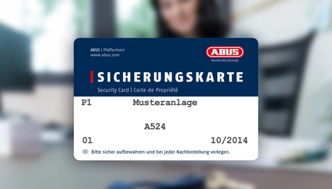 Security card © ABUS