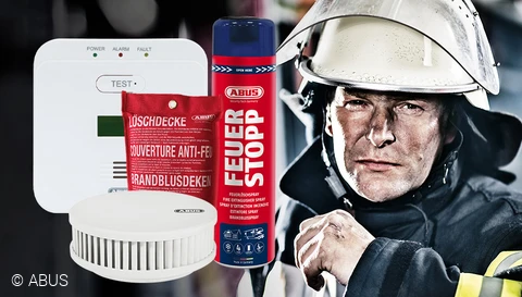 Prepared for emergencies - with our fire safety products and hazard detectors © ABUS