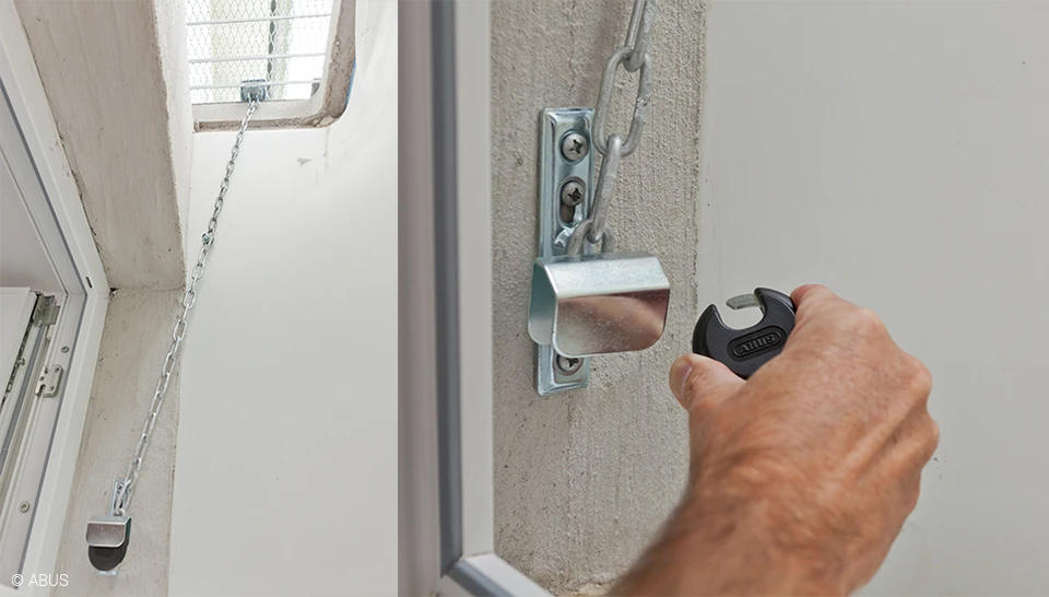 Effective protection for the cellar shaft - with the grating protection GS40 © ABUS