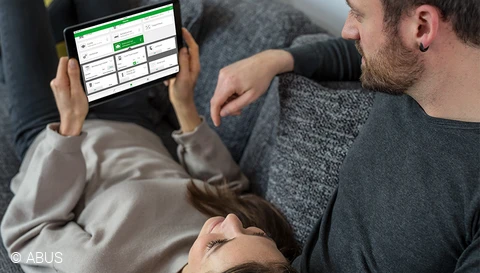 Control your smart home conveniently via app © ABUS