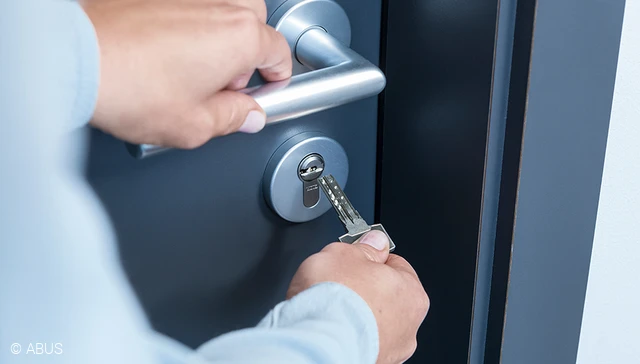 A secure door starts with the door cylinder © ABUS
